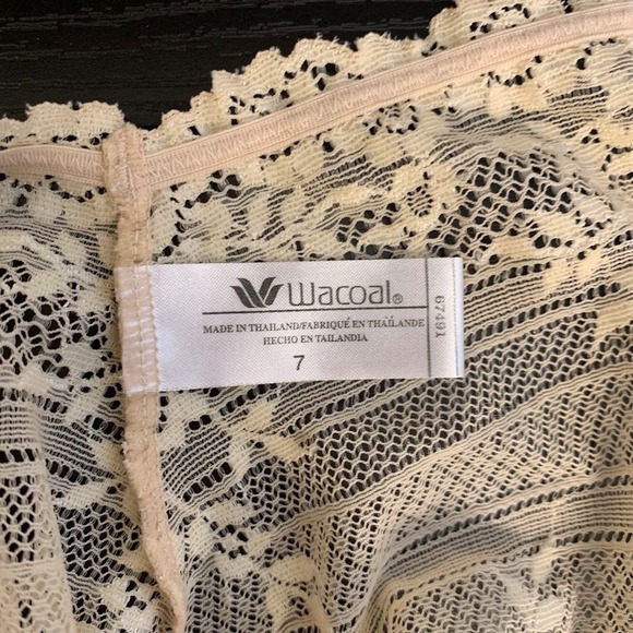 Wacoal Floral Embrace Lace Ivory‎ Underwire Bra & Brief Panties Set 38C/7 - Picture 12 of 12